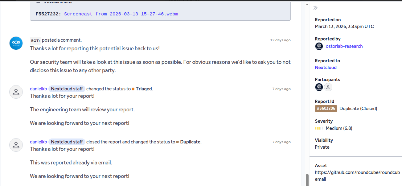 Hackerone Report Submission for SSRF